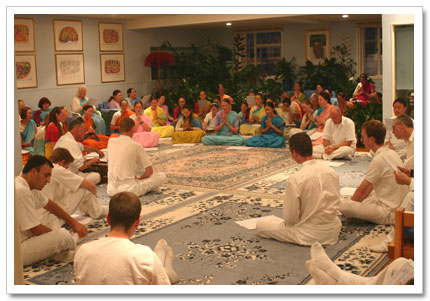 Singing at the Sri Chinmoy Centre